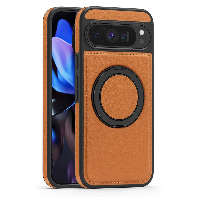 Leather Ring Case with Stand - The Pixel Store