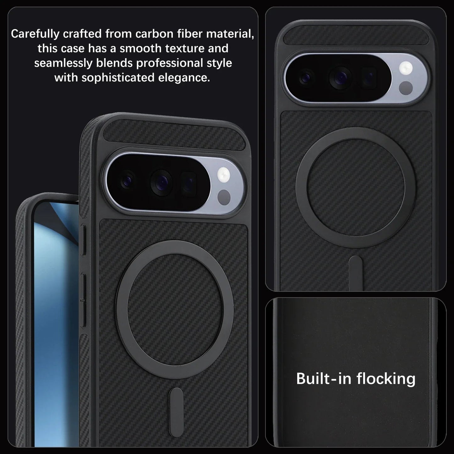 Ultra Thin Carbon Fiber Leather Case For Pixel - The Pixel Store	