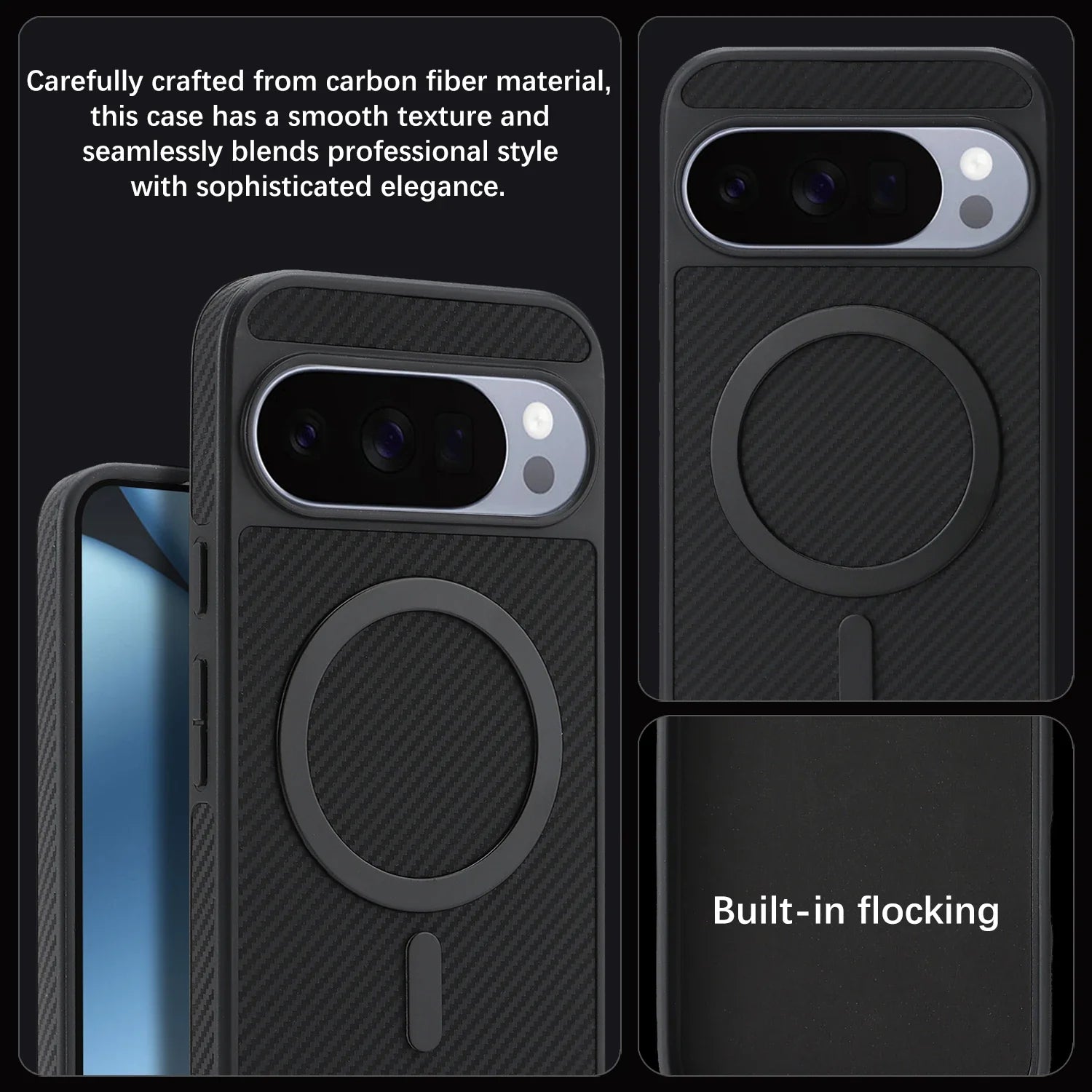 Ultra Thin Carbon Fiber Leather Case For Pixel - The Pixel Store	