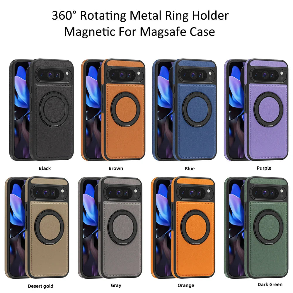 Leather Ring Case with Stand - The Pixel Store